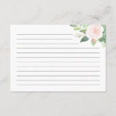 Carte D'accompagnement Recette de verdure florale rosée de DEVON (Dos)