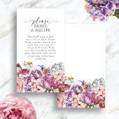 Carte D'accompagnement Recette d'importation colorée