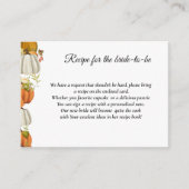 Carte D'accompagnement Recette du Citrouille d'automne pour la mariée (Devant)