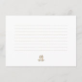 Carte D'accompagnement Recette élégante de shower de mariage classique au (Dos)