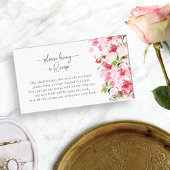 Carte D'accompagnement Recette florale