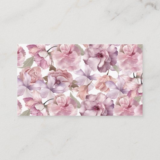 Carte D'accompagnement Recette Love In Bloom pour la future mariée (Dos)