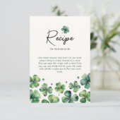 Carte D'accompagnement Recette pour la mariée St. Patrick's Day Fête des (Debout devant)
