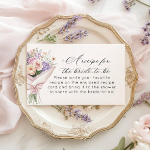 Carte D'accompagnement Recette pour mariée Fresh Off marché