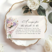 Carte D'accompagnement Recette pour mariée Fresh Off marché