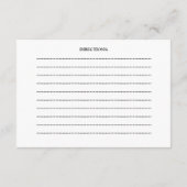 Carte D'accompagnement Recette Prosecco Nœud Mariage (Dos)