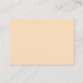 Carte D'accompagnement Recharger le bar Réception de mariage Beige Script (Dos)