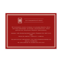 Rectangle classique Double Bonheur Mariage chinois