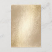 Carte D'accompagnement Rectangle d'Or Double Bonheur Mariage Chinois (Dos)