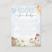 Carte D'accompagnement Red Barn Farm Animal Baby shower Demande de réserv (Devant)