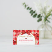 Carte D'accompagnement Red Coquette Lovebug Diaper Raffle (Debout devant)
