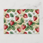 Carte D'accompagnement Red Gingham Berry Diapper Raffle (Dos)