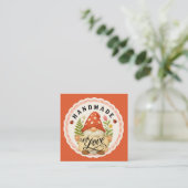 Carte D'accompagnement Red Gnome Handmade With Love Small Business (Debout devant)