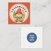 Carte D'accompagnement Red Gnome Handmade With Love Small Business (Devant / Derrière)