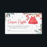 Carte D'accompagnement Red Père Noël Noël Festive Baby Diaper Raffle<br><div class="desc">Faites encore plus plaisir à votre baby shower avec notre carte à rouleaux Baby shower Père Noël Diaper Imprimable. Décorée de motifs adorables pour bébé, cette carte personnalisable apporte une touche de douceur à votre événement. Encouragez les invités à participer au plaisir tout en ajoutant une touche pratique à votre...</div>