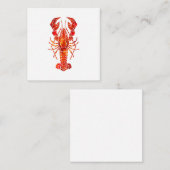 Carte D'accompagnement Red polygonal lobster (Devant / Derrière)