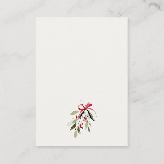 Carte D'accompagnement Red Winter Sleigh Books For Baby Baby Shower (Dos)