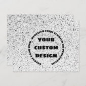 Carte D'accompagnement Redessiner à partir de zéro ou personnaliser ceci (Devant / Derrière)