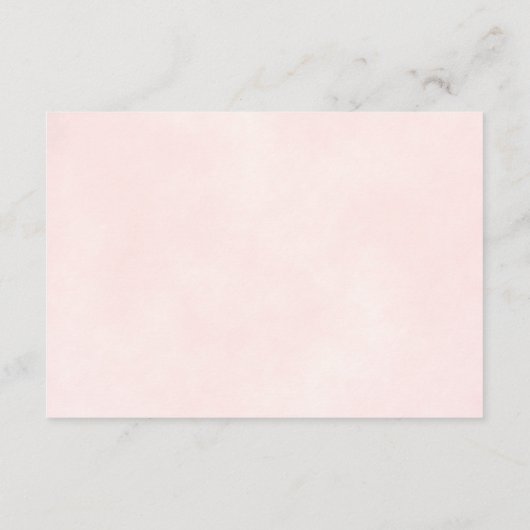 Carte D'accompagnement Reflet Rose Mariage Détails Site Web (Dos)