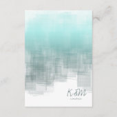 Carte D'accompagnement Réflexions aquarelle Détails ID Turquoise774 (Dos)