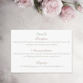 Carte D'accompagnement Regency Bridgerton Rose Roses Cameos