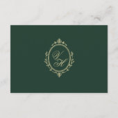 Carte D'accompagnement Regency Era Wedding Elegant Heirloom Details (Dos)