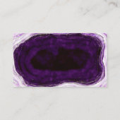 Carte D'accompagnement Registre Cadeau Amethyst Purple Silver Geode Douch (Dos)