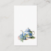 Carte D'accompagnement Registre cadeau QR Code Baby shower Blue Hydrangea (Dos)