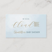 Carte D'accompagnement Registre de cadeaux de Cloud 9 Celestial Blue pour (Devant)