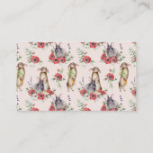 Carte D'accompagnement Registre de cadeaux de fleurs d'oreille de certain (Dos)