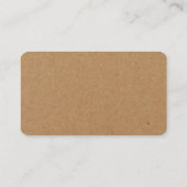 Carte D'accompagnement Registre de cadeaux Rustic Kraft Script (Dos)