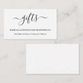 Carte D'accompagnement Registre de cadeaux rustique Insertion / Boîtier d (Devant / Derrière)