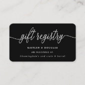 Carte D'accompagnement Registre de cadeaux Simple Script (Devant)