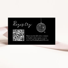 Registre de code QR de la Fête des mariées Disco B