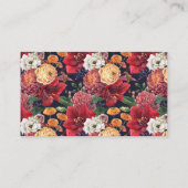 Carte D'accompagnement Registre de mariage Amaryllis et Mums avec code QR (Dos)