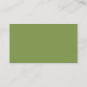 Carte D'accompagnement Registre de mariage classique code QR vert ivoire (Dos)
