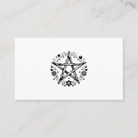 Carte D'accompagnement Registre de mariage Code QR Romantique Païen Wicca (Dos)