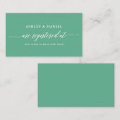 Carte D'accompagnement Registre de Mariage de calligraphie moderne Neo Mi (Devant / Derrière)