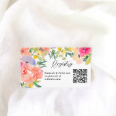 Carte D'accompagnement Registre de mariage floral bohème lumineux et auda