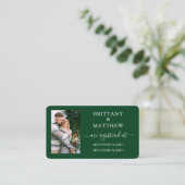 Carte D'accompagnement Registre de mariage photo calligraphie moderne ver (Debout devant)