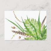 Carte D'accompagnement Registre de mariage rustique à l'aquarelle pour ma (Dos)