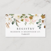 Carte D'accompagnement Registre de naissance de bébé avec code QR de magn (Devant)