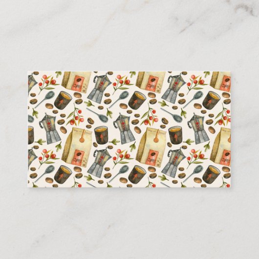 Carte D'accompagnement Registre des cadeaux Code QR Café Un bébé brasse (Dos)