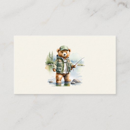 Carte D'accompagnement Registre des cadeaux QR Code mignon Pêche Teddy Be (Dos)