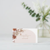 Carte D'accompagnement Registre des douches de nuptiale rustique d'automn (Debout devant)