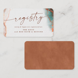 Carte D'accompagnement Registre des Mariages de automne de Terra Cotta Ab