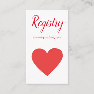 Carte D'accompagnement Registre des Mariages de coeur joli