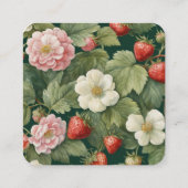 Carte D'accompagnement Registre des Mariages de fraises et de crème (Dos)