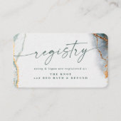 Carte D'accompagnement Registre des Mariages verts de l'Eucalyptus Abstra (Devant)