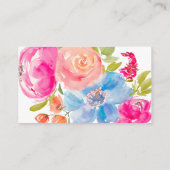 Carte D'accompagnement Registre des mariées de couleur rose pâle bleu (Dos)